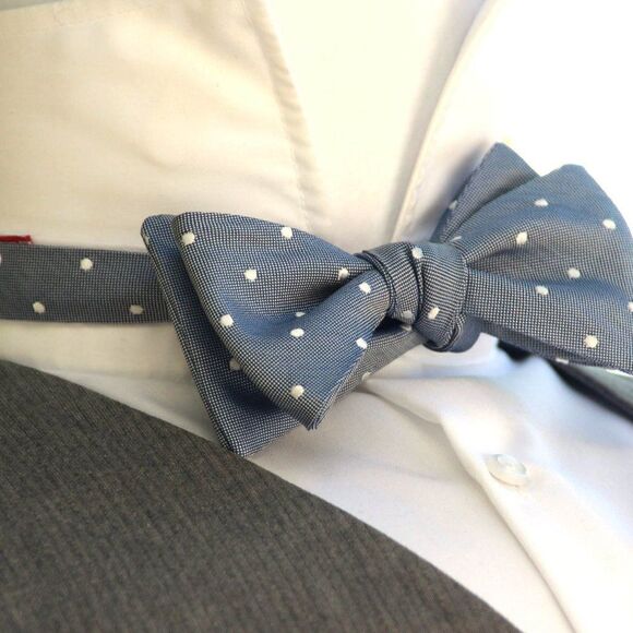 NWT Men's bow tie Silk Self - tied Bow tie Gift Box S442 - Picture 3 of 10